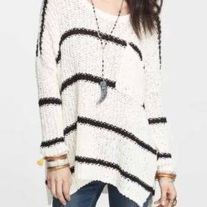 Striped Free People Slouch Sweater